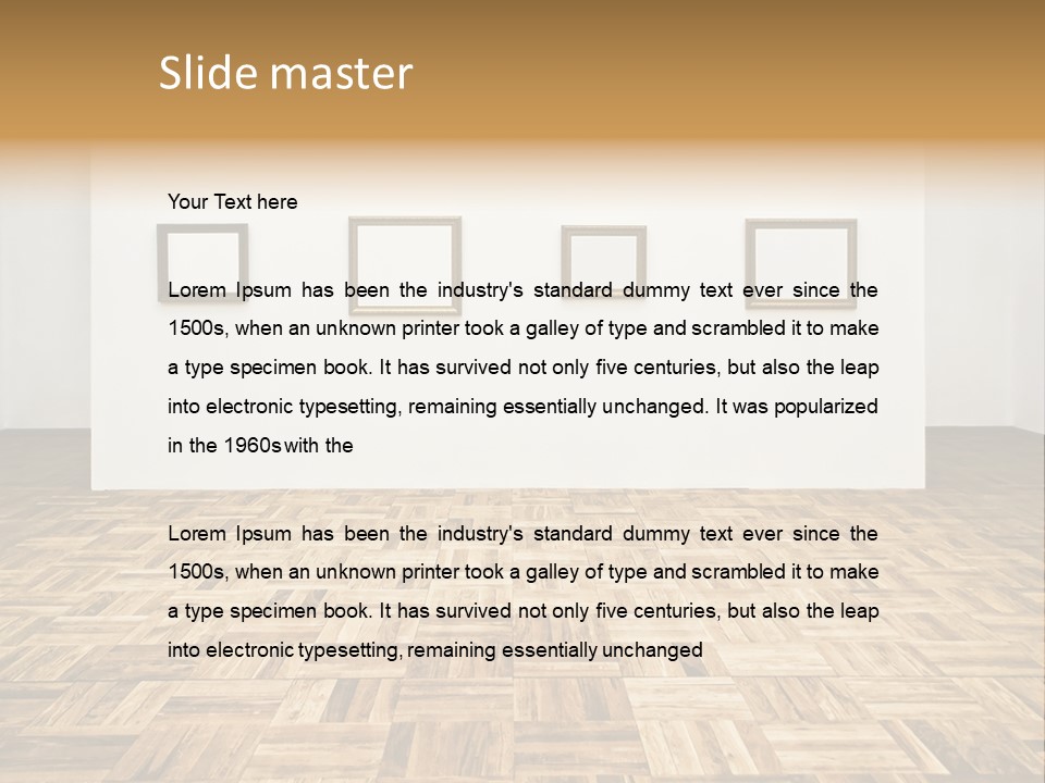 Art Wall Fine PowerPoint Template