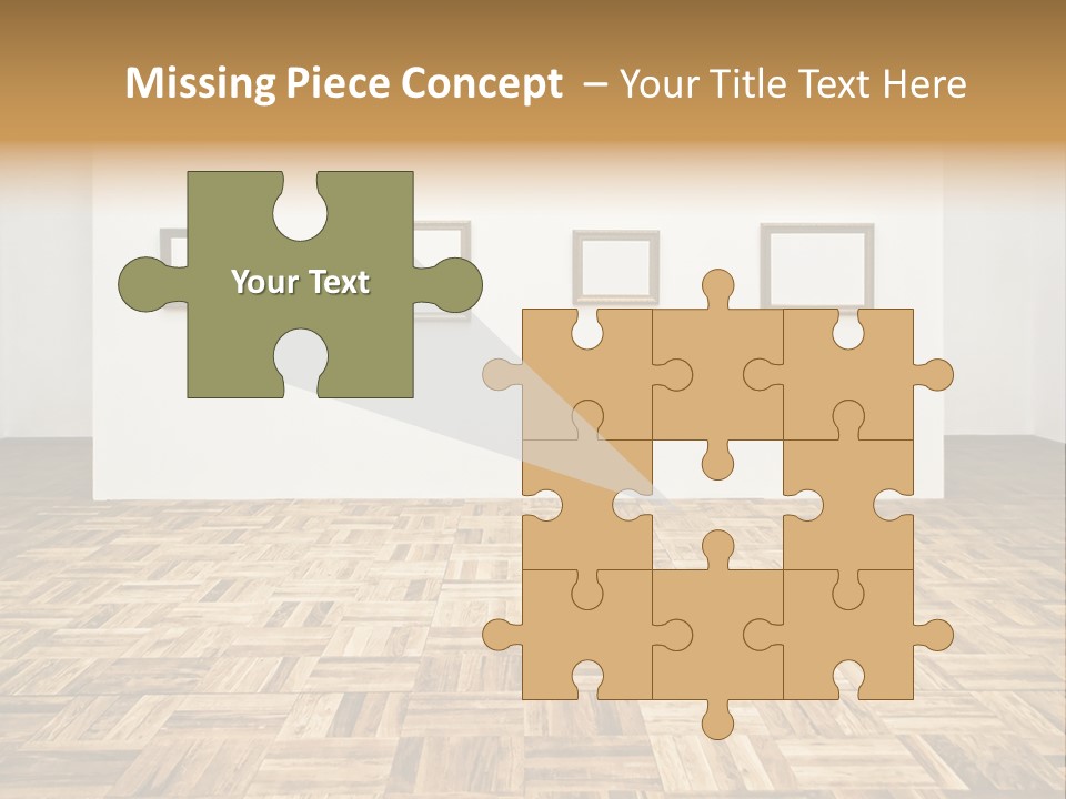 Art Wall Fine PowerPoint Template