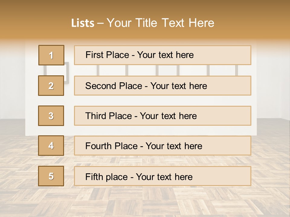 Art Wall Fine PowerPoint Template
