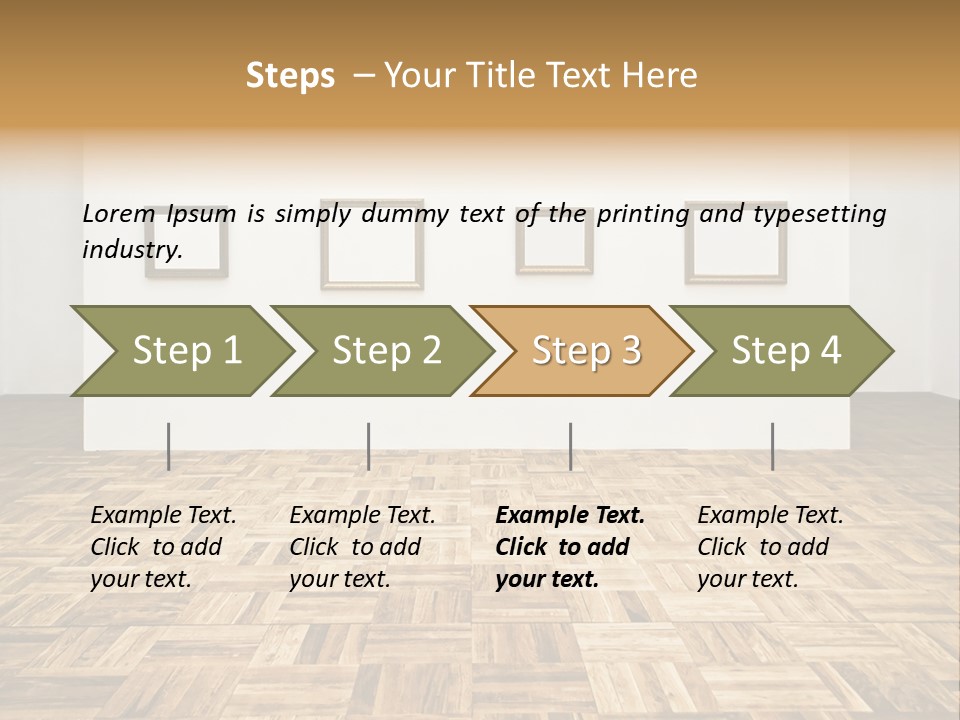 Art Wall Fine PowerPoint Template