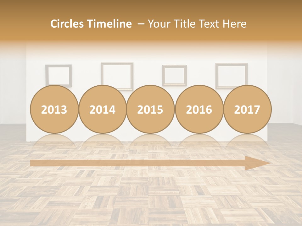 Art Wall Fine PowerPoint Template