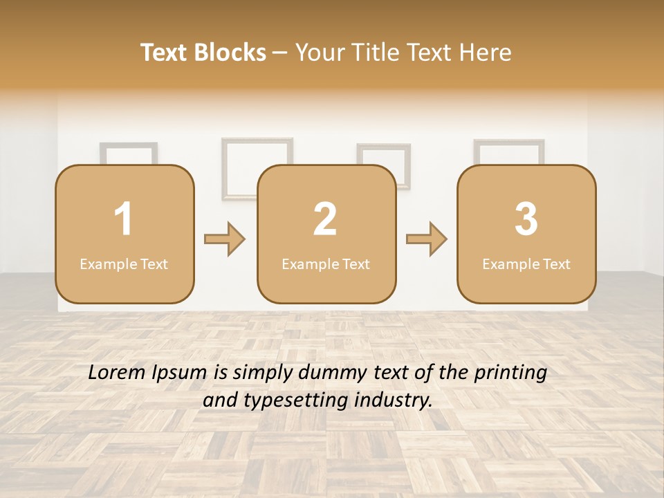 Art Wall Fine PowerPoint Template