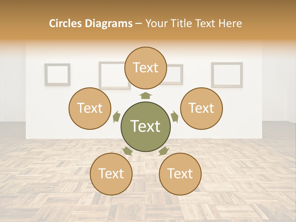 Art Wall Fine PowerPoint Template