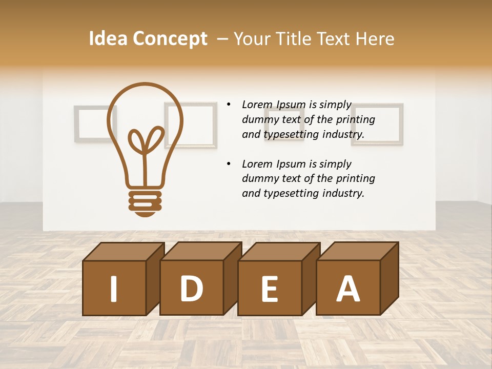 Art Wall Fine PowerPoint Template