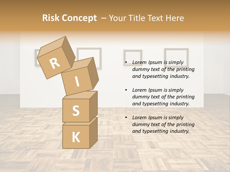 Art Wall Fine PowerPoint Template