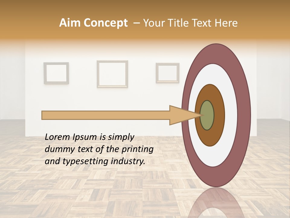 Art Wall Fine PowerPoint Template