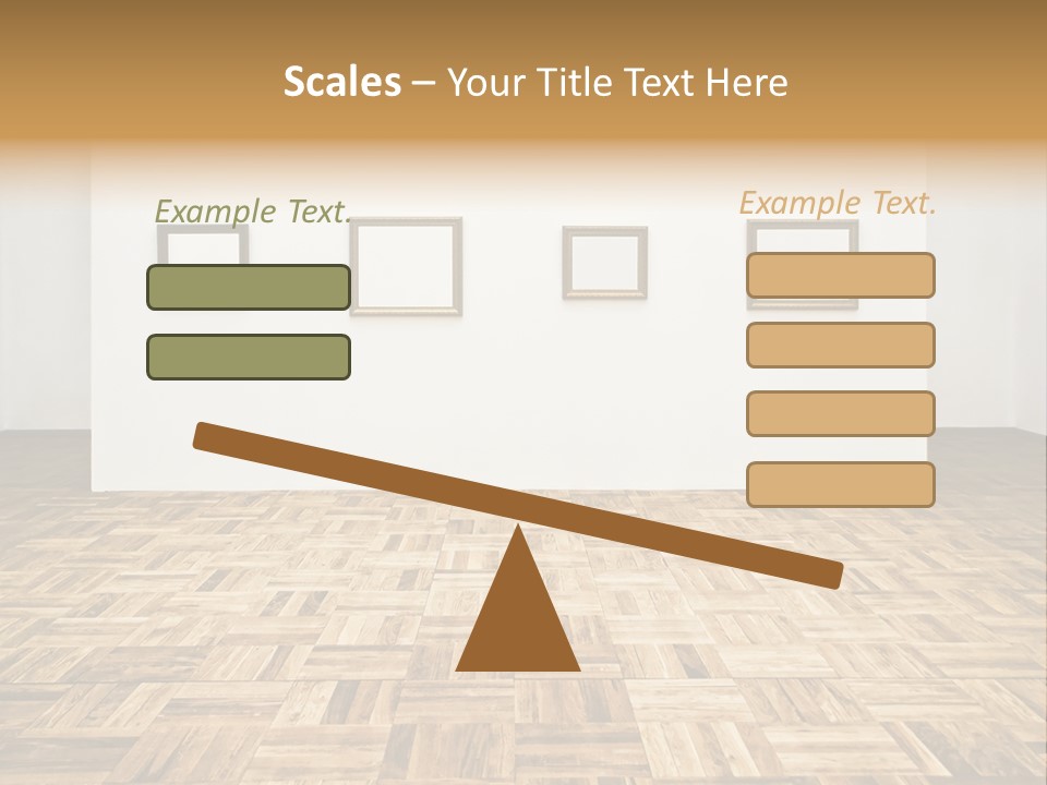 Art Wall Fine PowerPoint Template