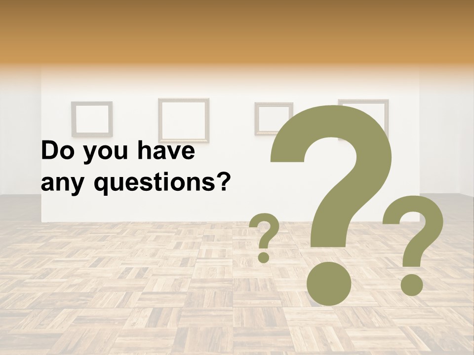 Art Wall Fine PowerPoint Template