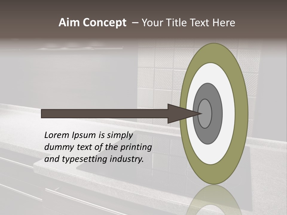 Indoors Domestic Glass PowerPoint Template