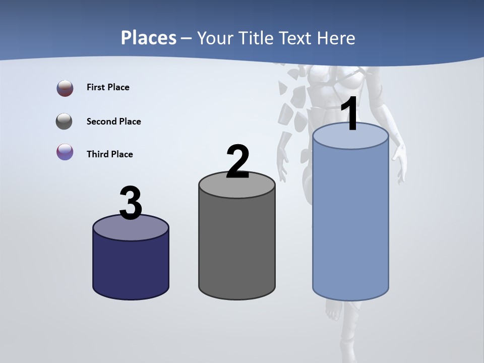 Woman Artist Imagination PowerPoint Template