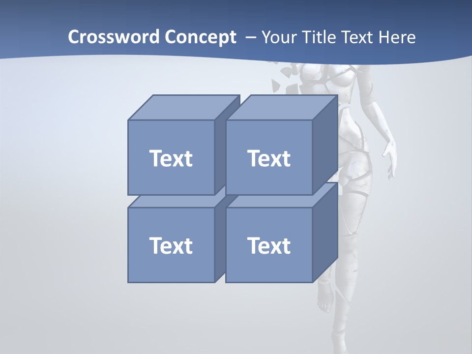 Woman Artist Imagination PowerPoint Template