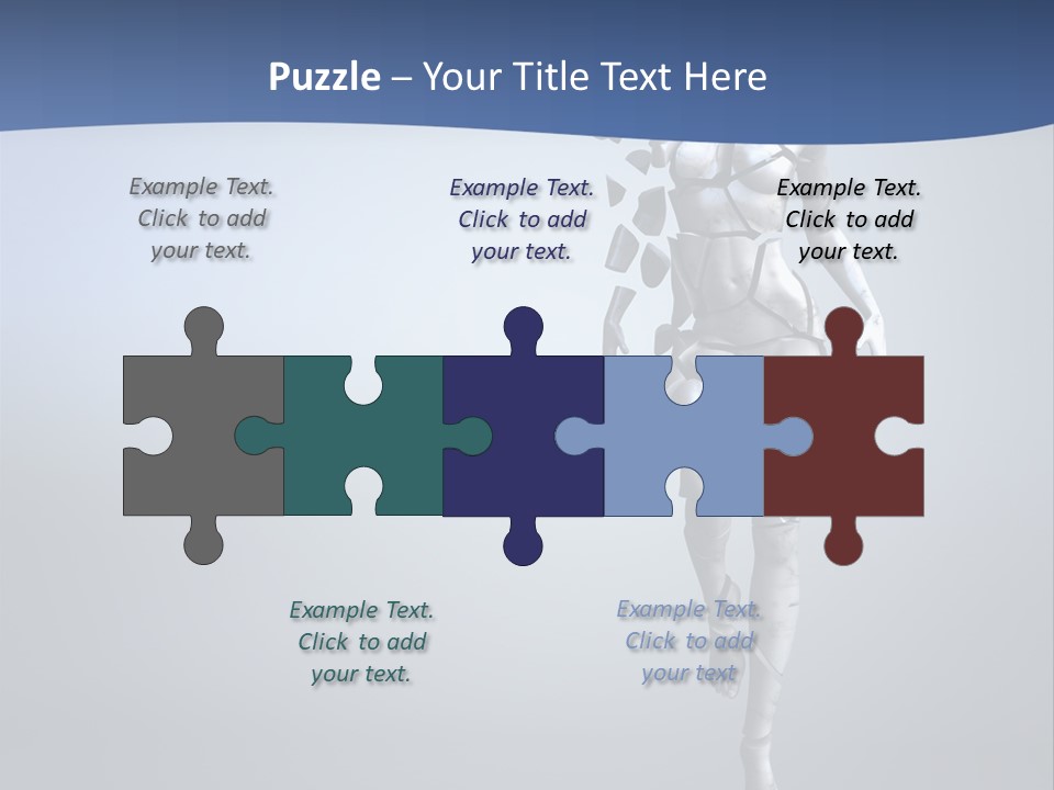 Woman Artist Imagination PowerPoint Template