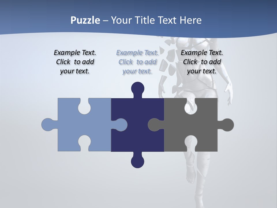 Woman Artist Imagination PowerPoint Template