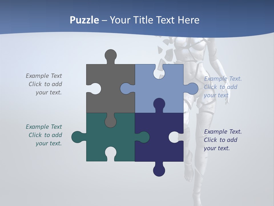 Woman Artist Imagination PowerPoint Template