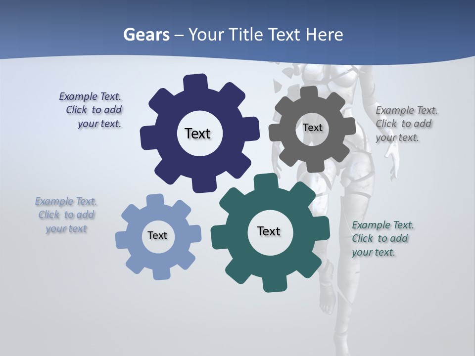 Woman Artist Imagination PowerPoint Template