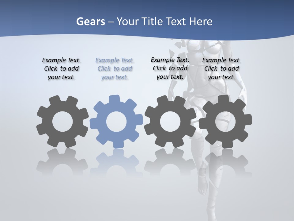 Woman Artist Imagination PowerPoint Template