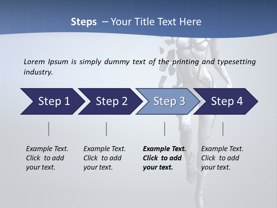 Woman Artist Imagination PowerPoint Template