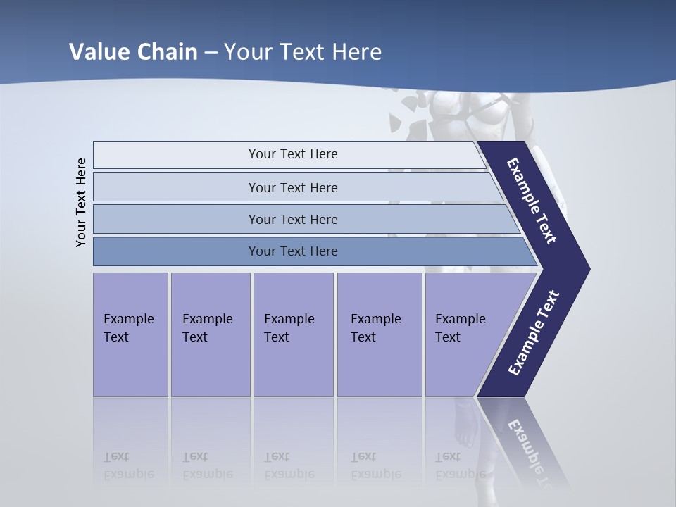 Woman Artist Imagination PowerPoint Template