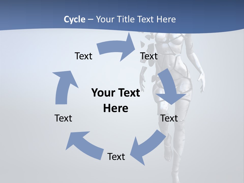 Woman Artist Imagination PowerPoint Template