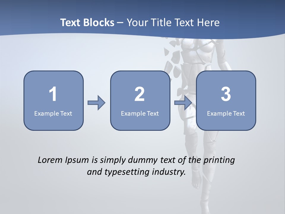 Woman Artist Imagination PowerPoint Template