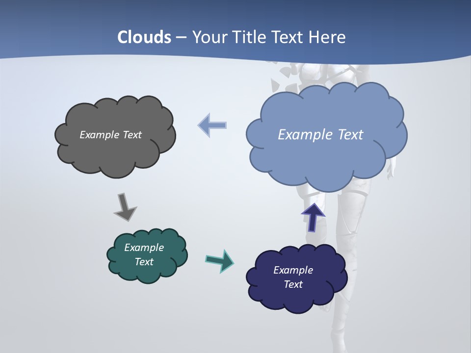 Woman Artist Imagination PowerPoint Template
