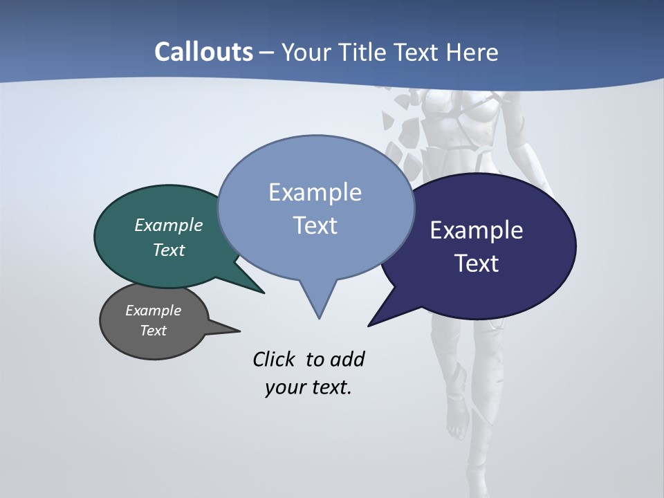 Woman Artist Imagination PowerPoint Template