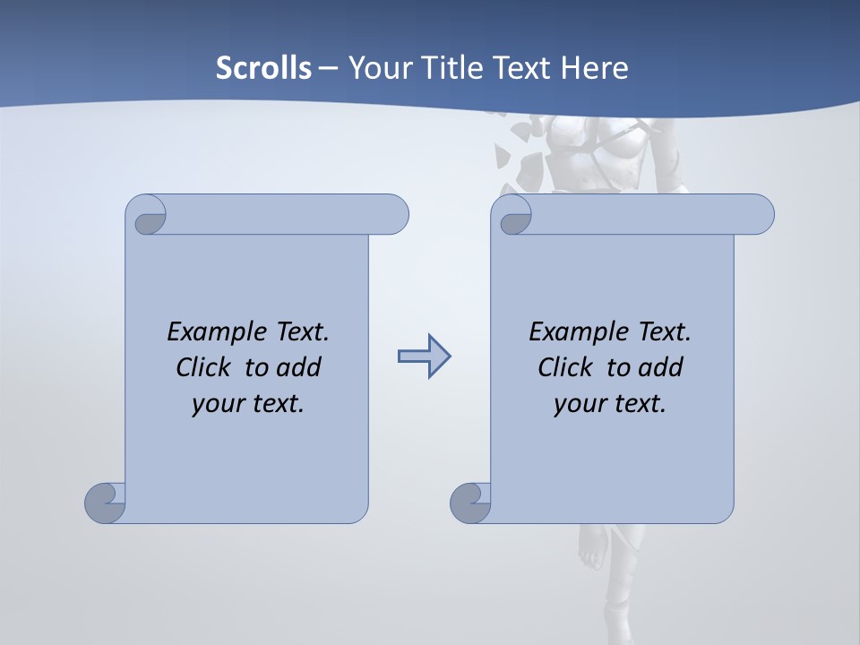 Woman Artist Imagination PowerPoint Template