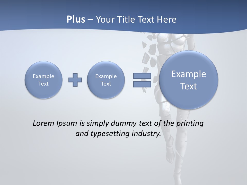 Woman Artist Imagination PowerPoint Template