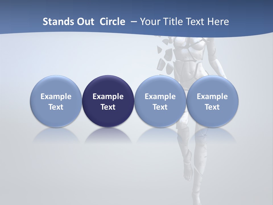 Woman Artist Imagination PowerPoint Template