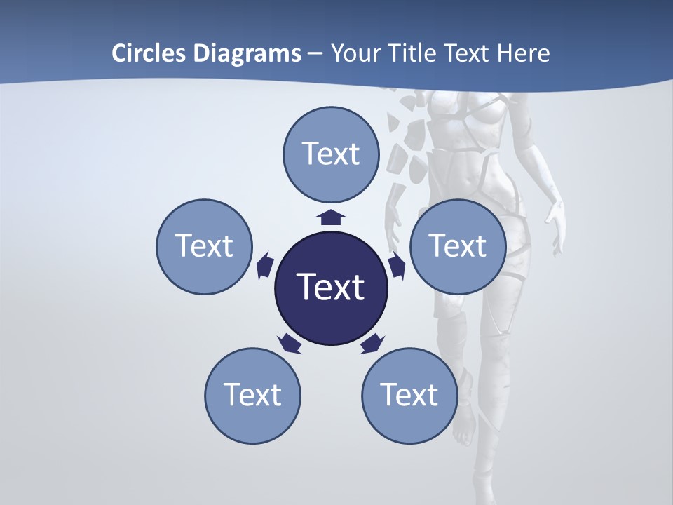 Woman Artist Imagination PowerPoint Template