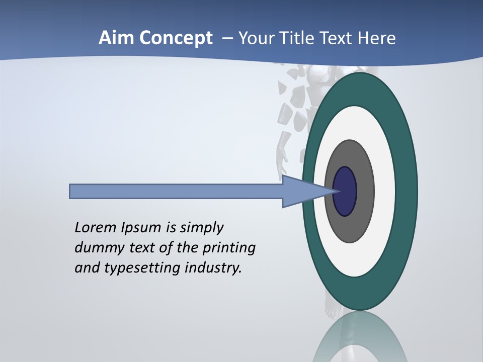 Woman Artist Imagination PowerPoint Template