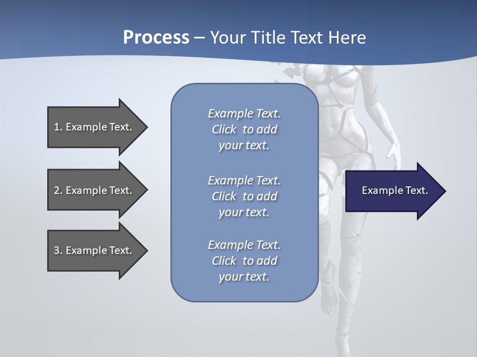 Woman Artist Imagination PowerPoint Template