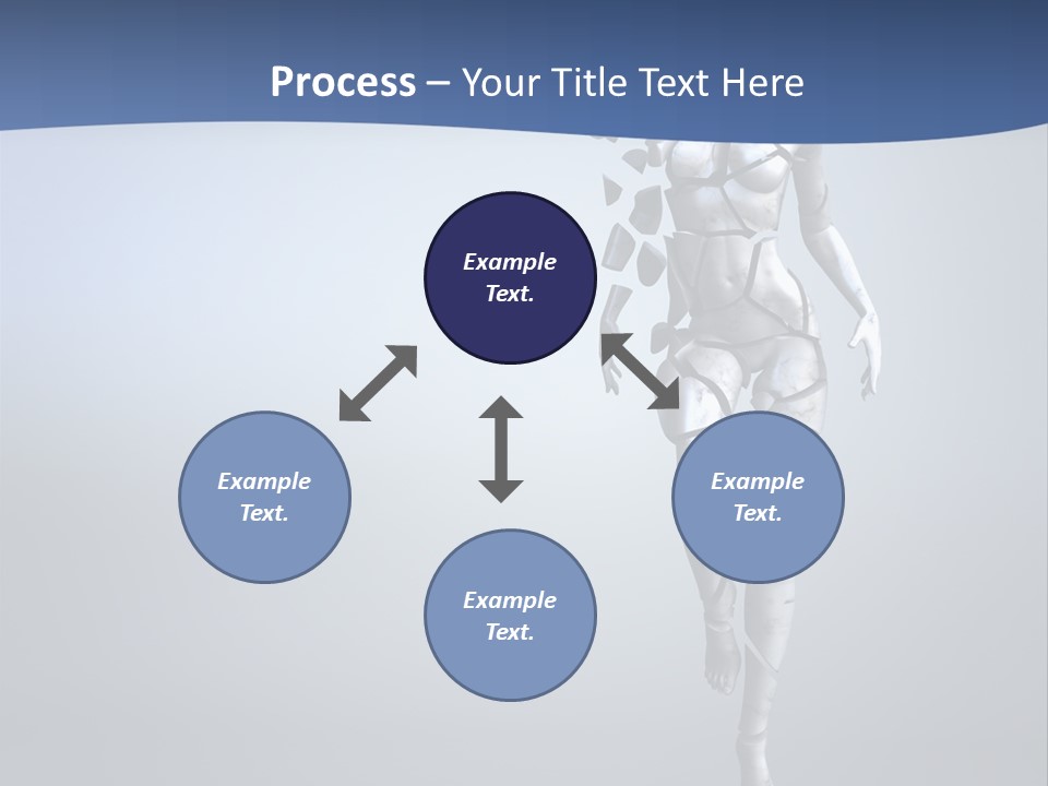 Woman Artist Imagination PowerPoint Template