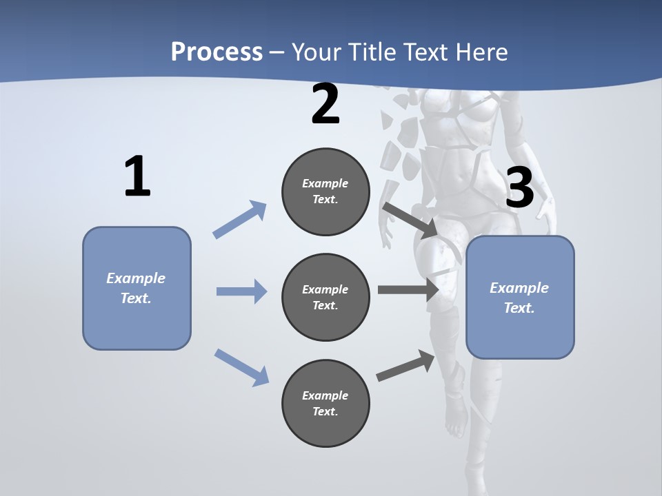 Woman Artist Imagination PowerPoint Template