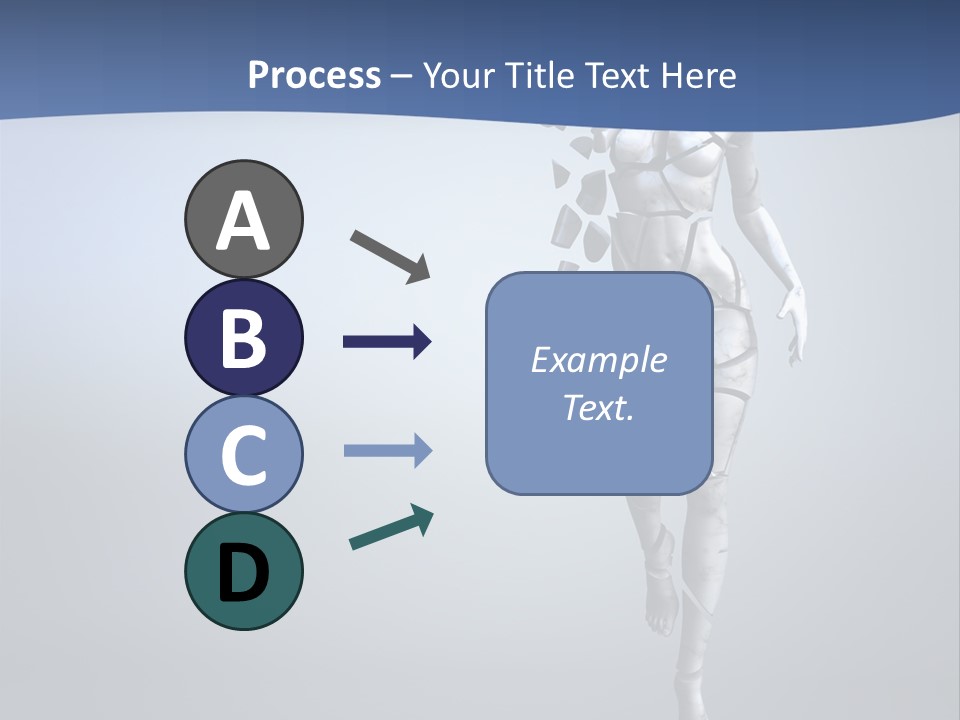 Woman Artist Imagination PowerPoint Template