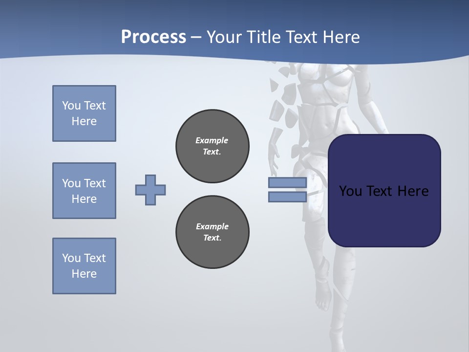 Woman Artist Imagination PowerPoint Template