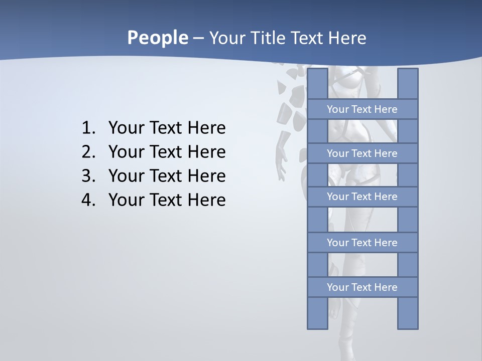 Woman Artist Imagination PowerPoint Template