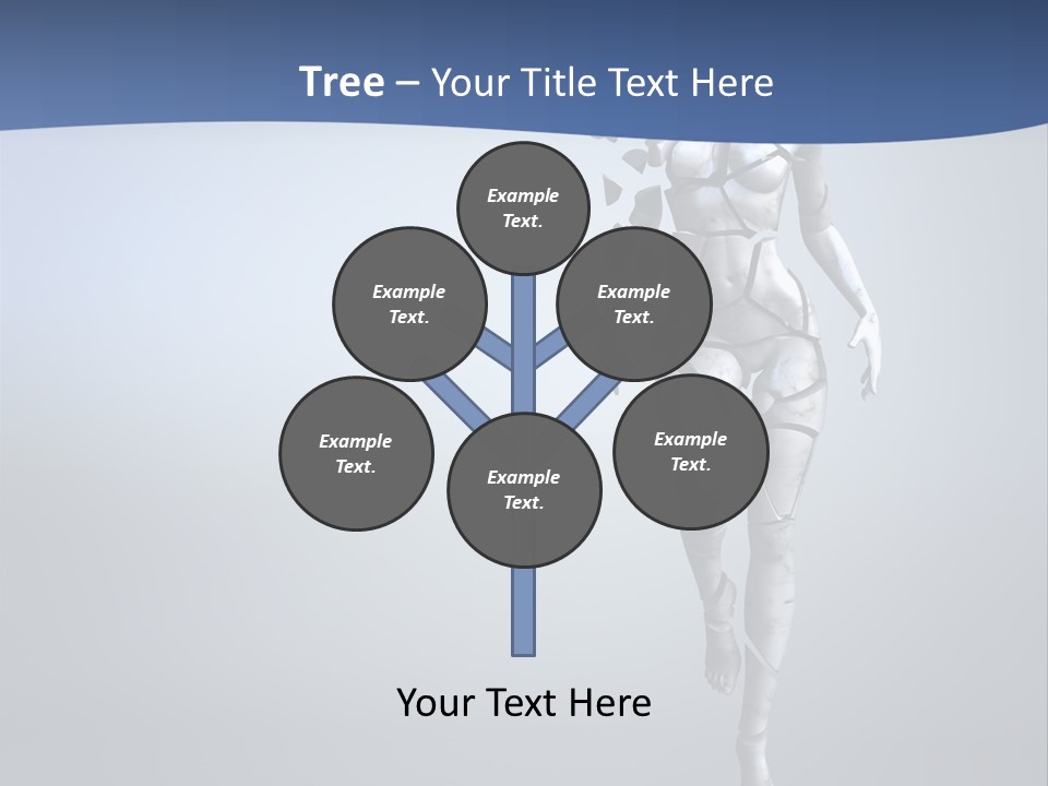 Woman Artist Imagination PowerPoint Template