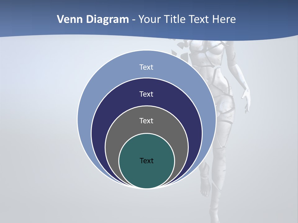 Woman Artist Imagination PowerPoint Template