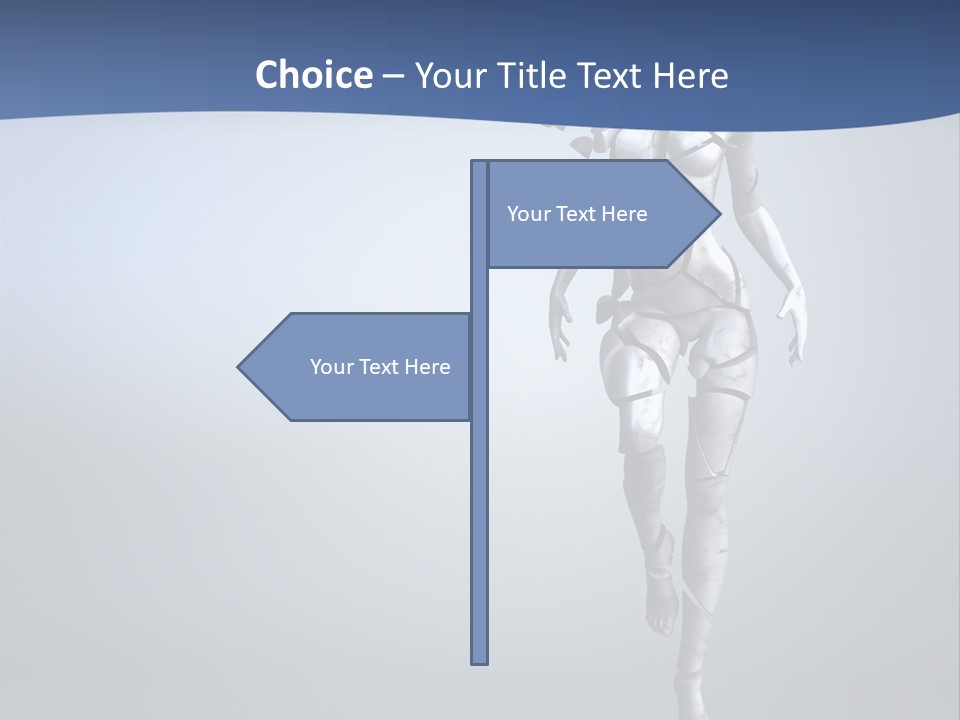 Woman Artist Imagination PowerPoint Template