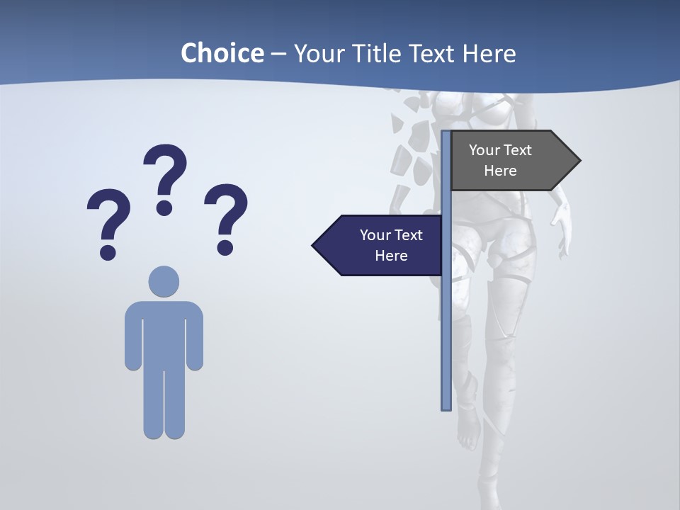 Woman Artist Imagination PowerPoint Template