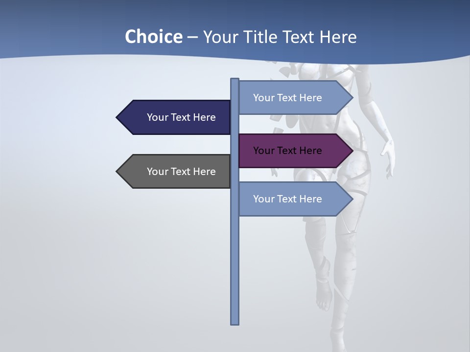 Woman Artist Imagination PowerPoint Template