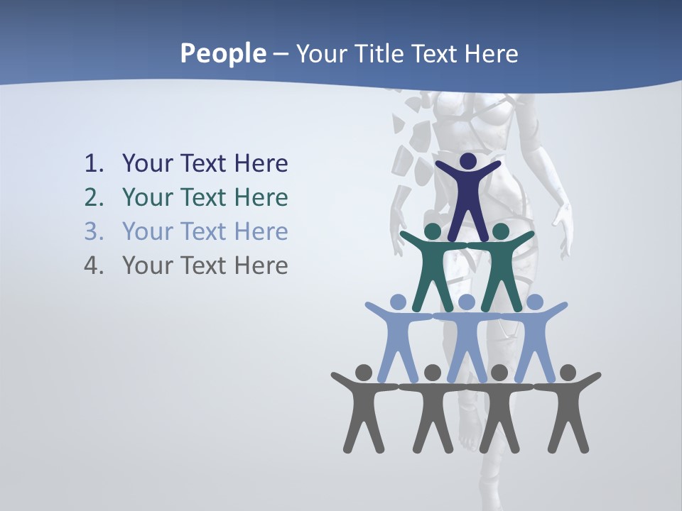 Woman Artist Imagination PowerPoint Template