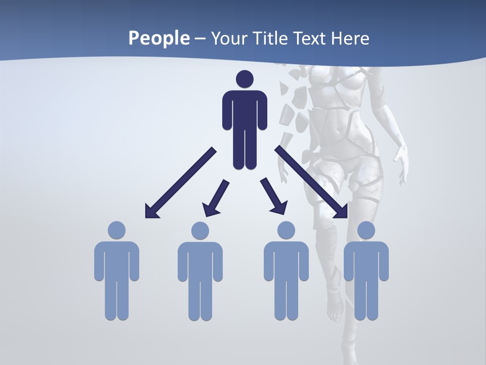 Woman Artist Imagination PowerPoint Template