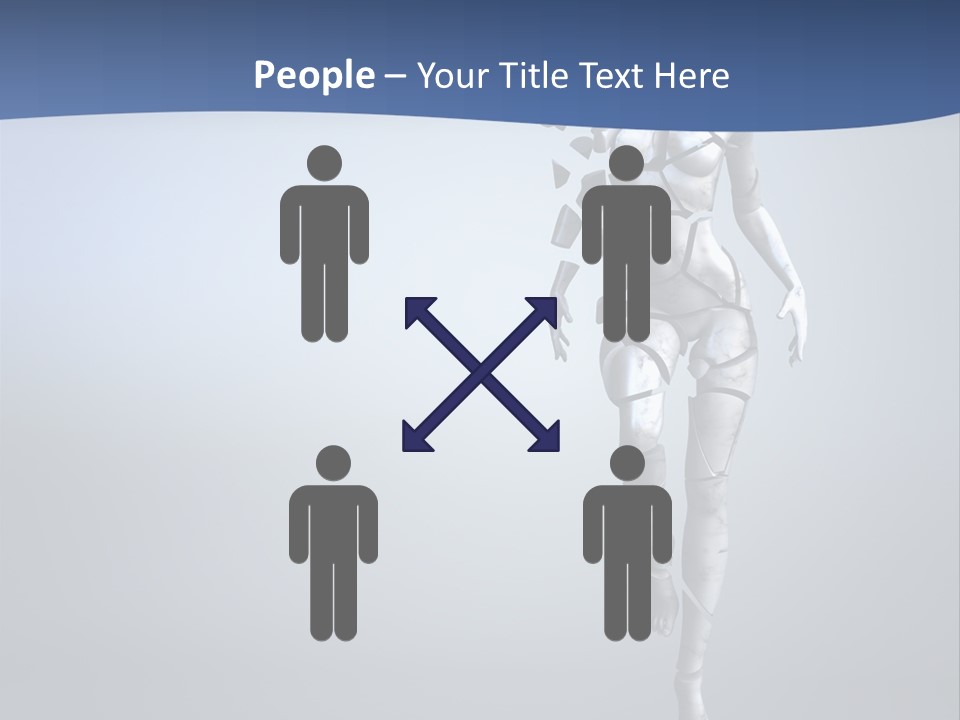 Woman Artist Imagination PowerPoint Template