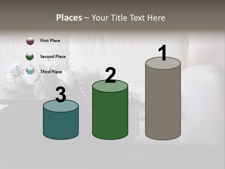 Colourful Centerpiece Flowers PowerPoint Template