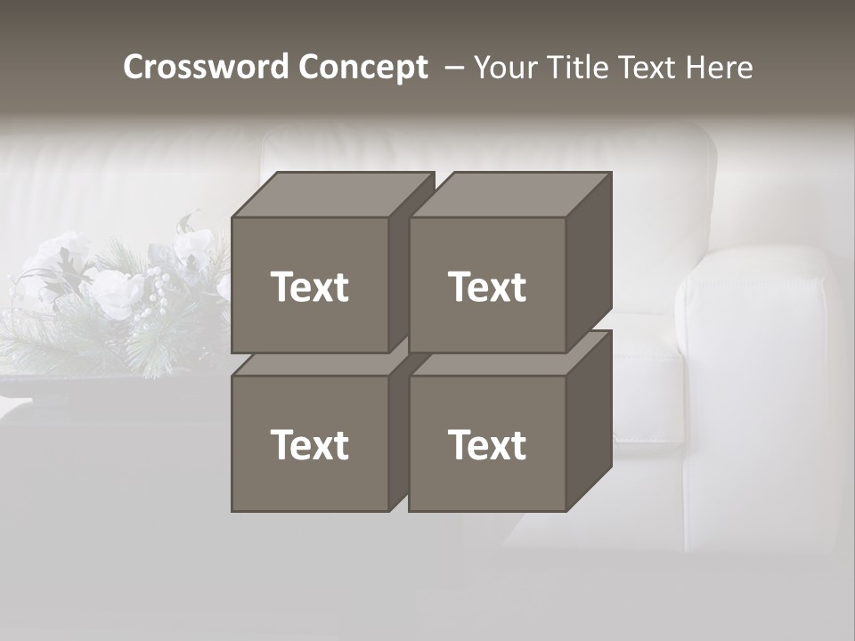 Colourful Centerpiece Flowers PowerPoint Template