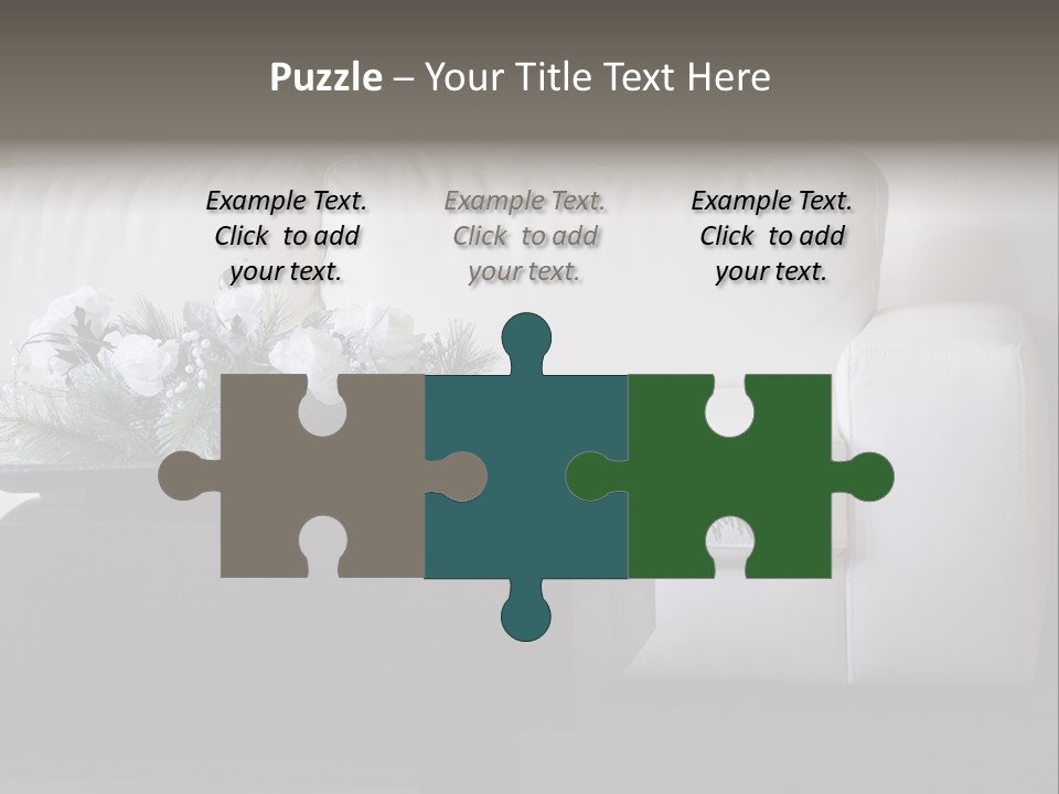 Colourful Centerpiece Flowers PowerPoint Template