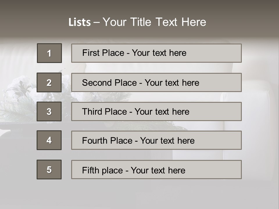 Colourful Centerpiece Flowers PowerPoint Template