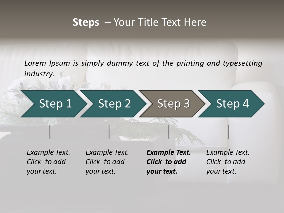 Colourful Centerpiece Flowers PowerPoint Template